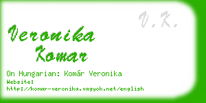 veronika komar business card